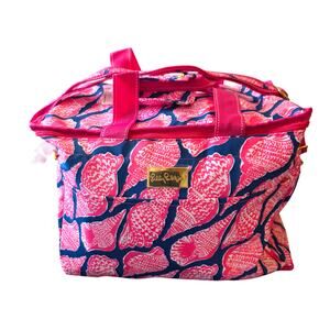 Lilly Pulitzer Cute as Shell Insulated Cooler Bag Pink NEW 15 x 10 x 12